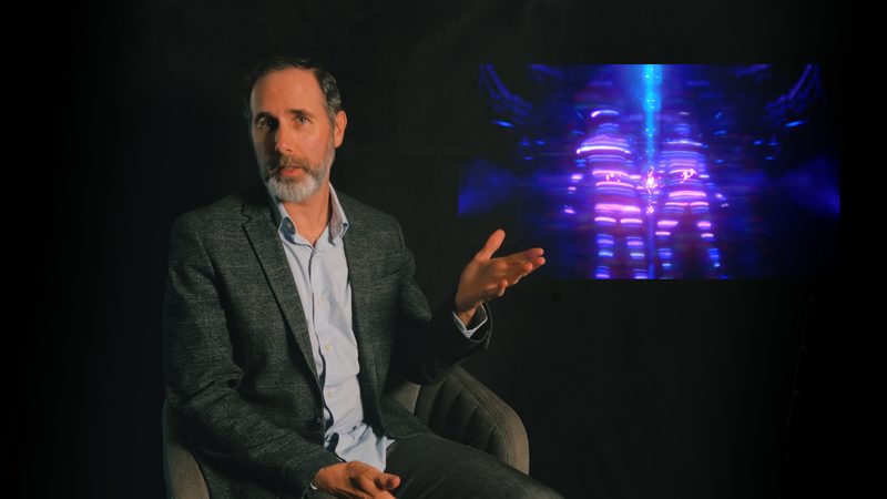Behind the scenes, talking through an effect