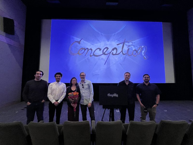Cast and crew at the screening